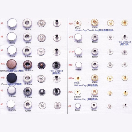 Snap Button - 7-1Metal Buttons Snap Button - 7-1Metal Buttons